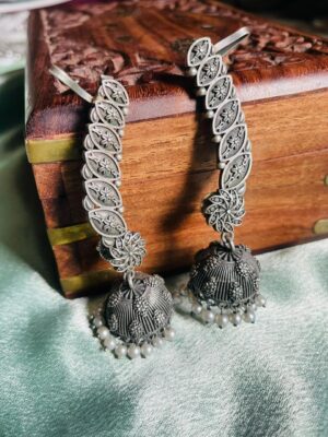 xxx Oxidised earcuff Jhumka