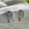 Matsya fishtailed oxidised earrings Matsya fishtailed oxidised earrings