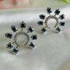 Surya / Oxidised Eclipse Earrings