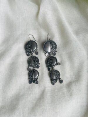 Antique Filigree Coin Earrings
