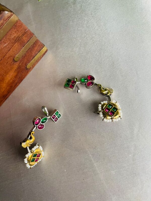 Emerald Peacock Heritage Earrings