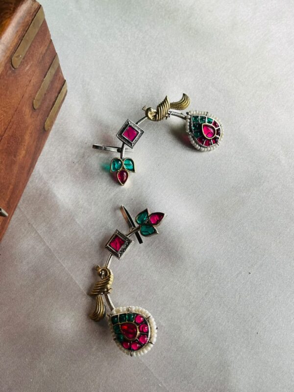 Ruby Peacock Grace Earrings